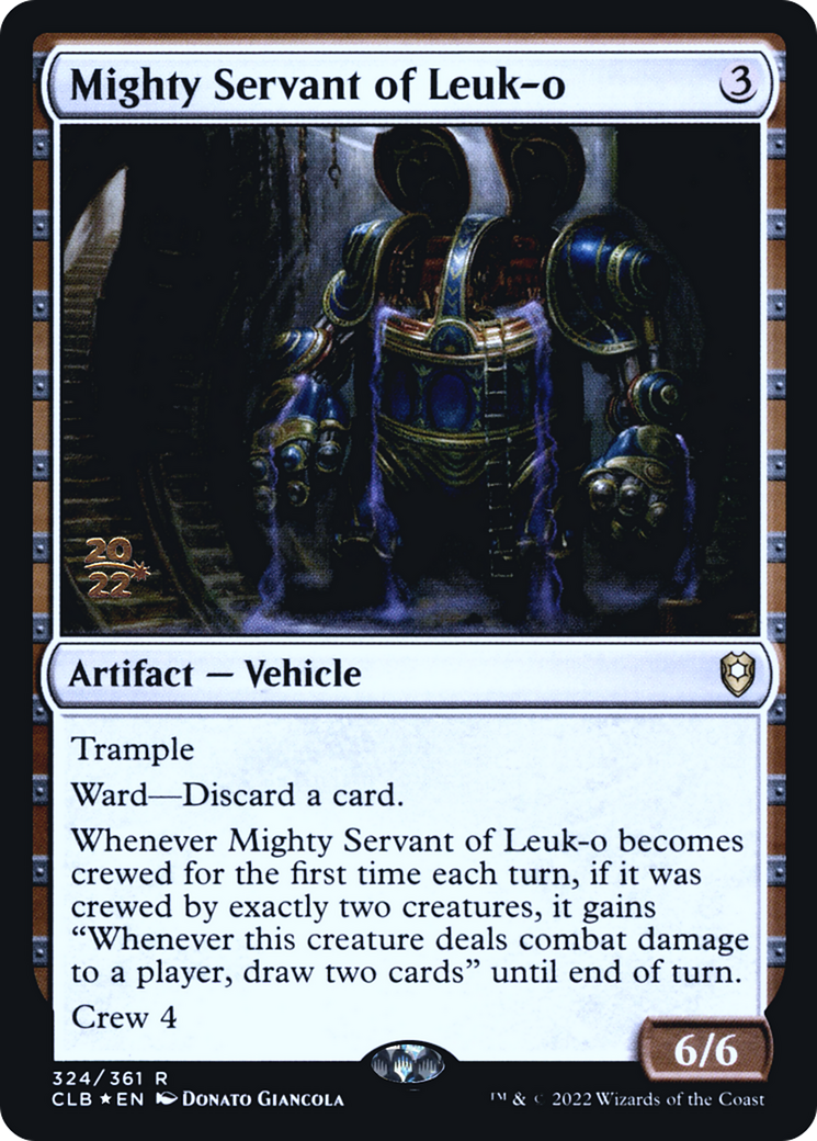 Mighty Servant of Leuk-o (PRE-324S) [Battle for Baldur's Gate Promos] Foil MTG Single Wizards of the Coast