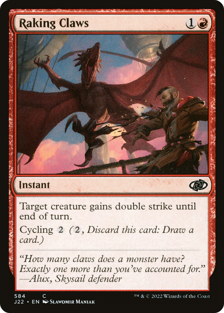 Raking Claws (J22-584) [Jumpstart 2022] MTG Single Wizards of the Coast