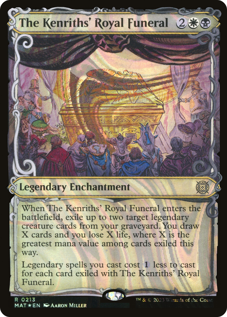 The Kenriths' Royal Funeral (Halo Foil) (MAT-213) [March of the Machine: The Aftermath] (Showcase) Foil MTG Single Wizards of the Coast