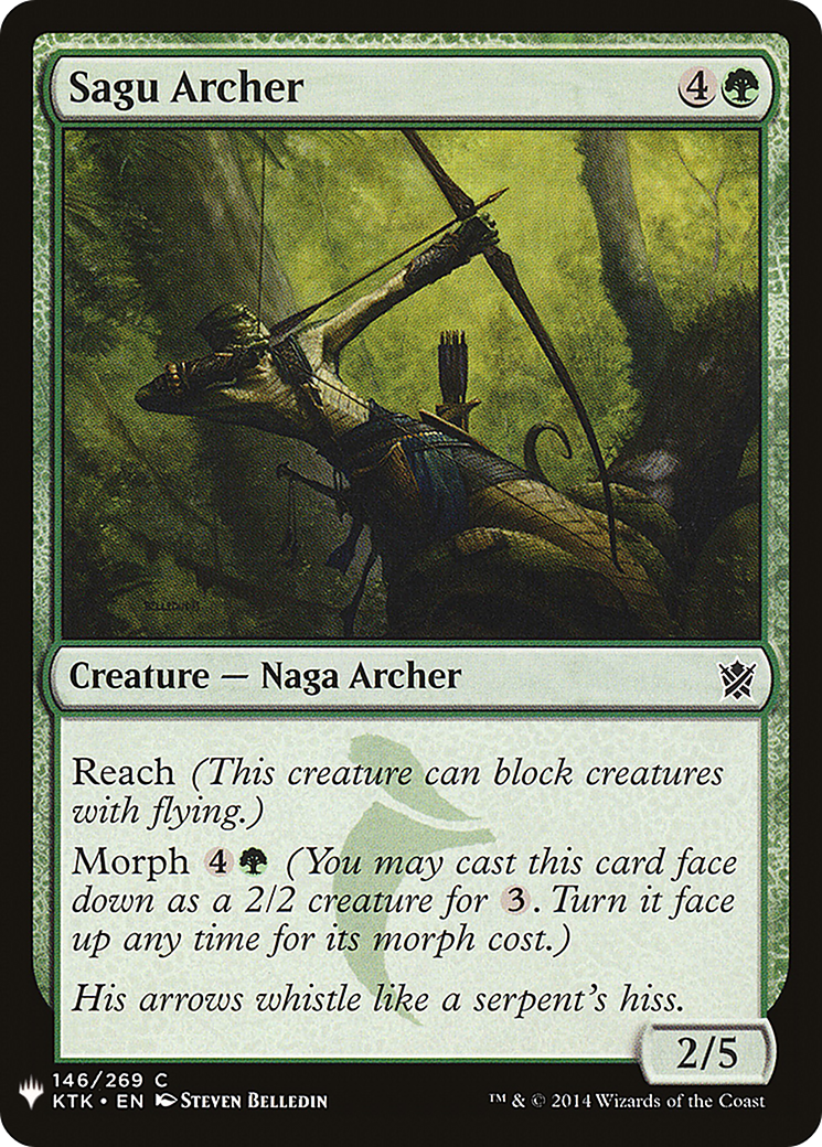 Sagu Archer (LIST-KTK-146) [Mystery Booster] The List MTG Single Wizards of the Coast