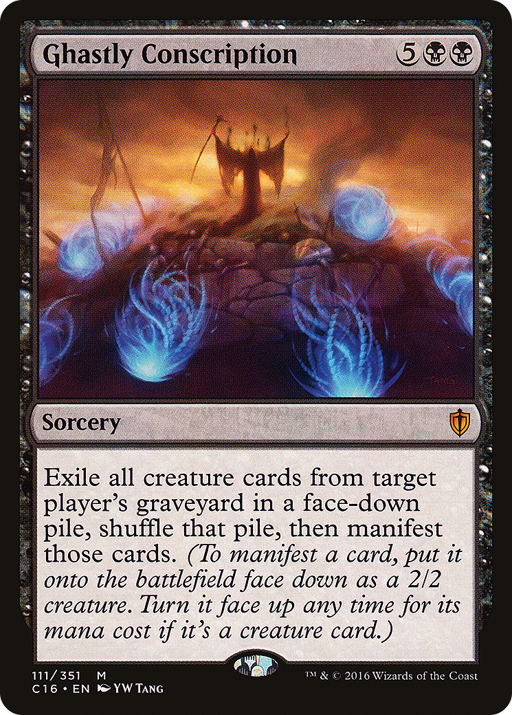 Ghastly Conscription (C16-111) [Commander 2016] MTG Single Wizards of the Coast