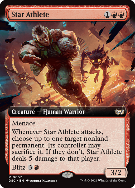 Star Athlete (DSC-057) [Duskmourn: House of Horror Commander] (Extended Art) MTG Single Wizards of the Coast