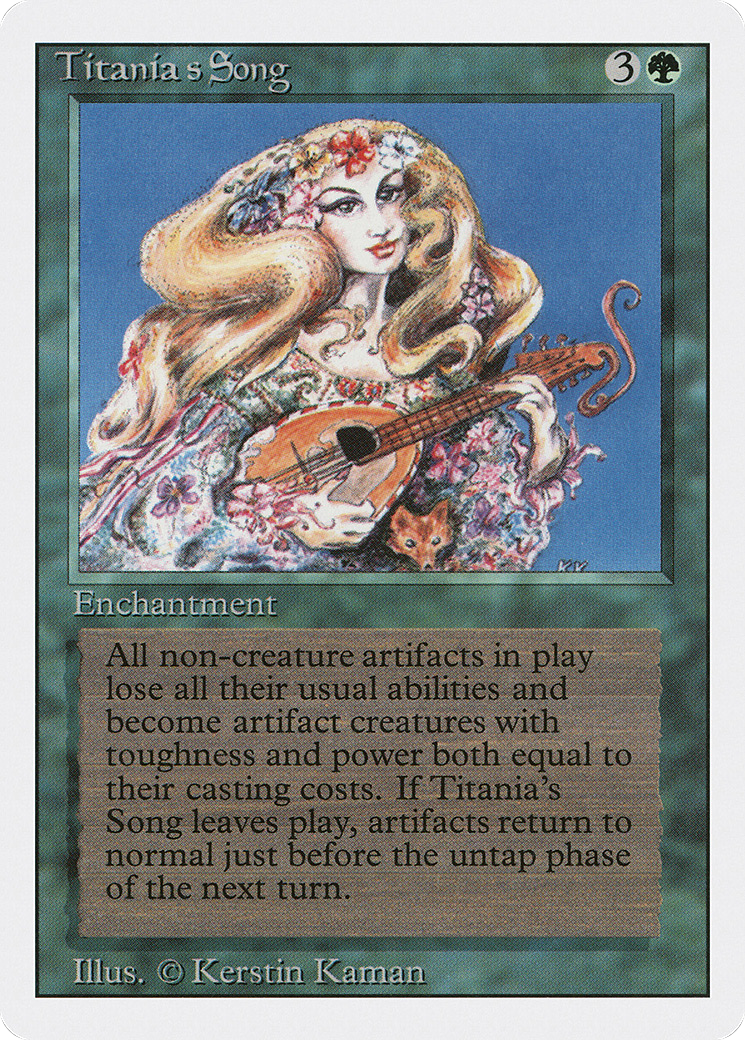 Titania's Song (3ED-220) [Revised Edition] MTG Single Wizards of the Coast