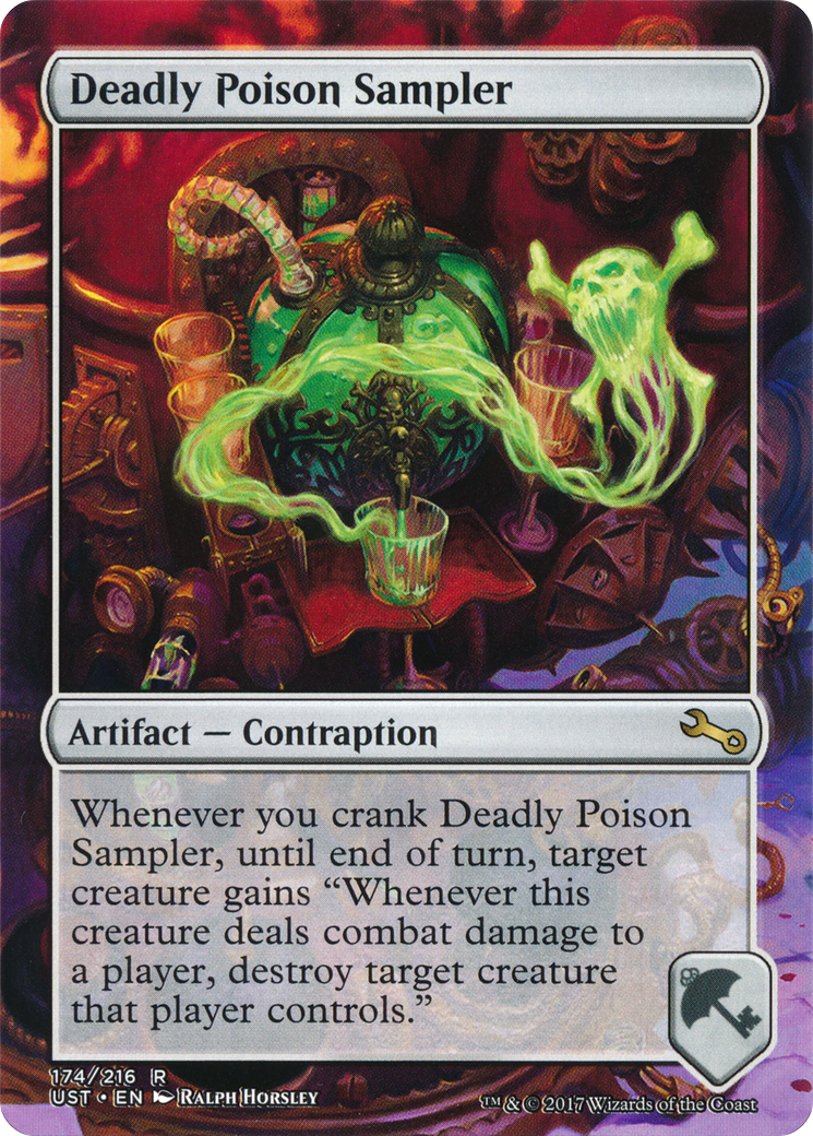 Deadly Poison Sampler (UST-174) [Unstable] (Borderless) Foil MTG Single Wizards of the Coast