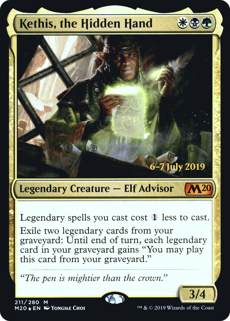 Kethis, the Hidden Hand (PRE-211) [Core Set 2020 Promos] Foil MTG Single Wizards of the Coast