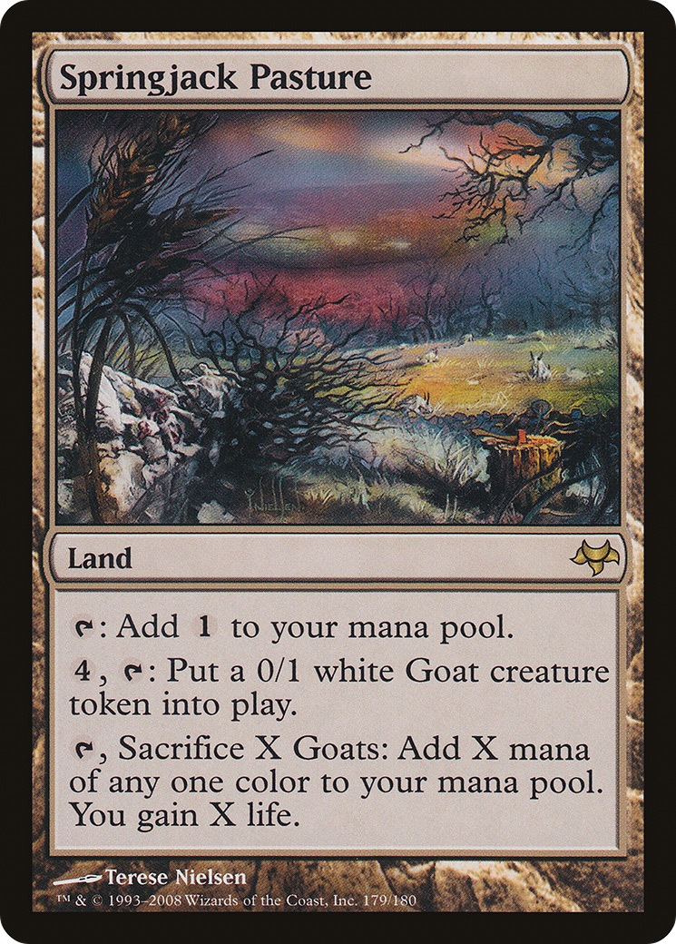 Springjack Pasture (EVE-179) [Eventide] Foil MTG Single Wizards of the Coast