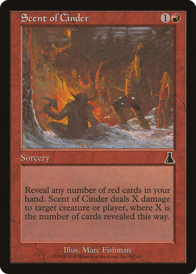 Scent of Cinder (UDS-096) [Urza's Destiny] Foil MTG Single Wizards of the Coast