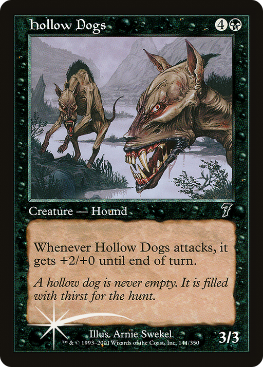 Hollow Dogs (7ED-141) [Seventh Edition] Foil MTG Single Wizards of the Coast