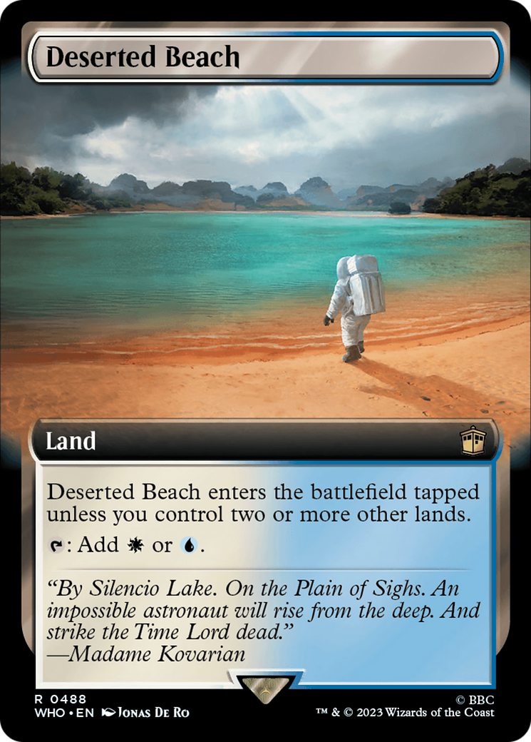 Deserted Beach (WHO-488) [Doctor Who] (Extended Art) MTG Single Wizards of the Coast