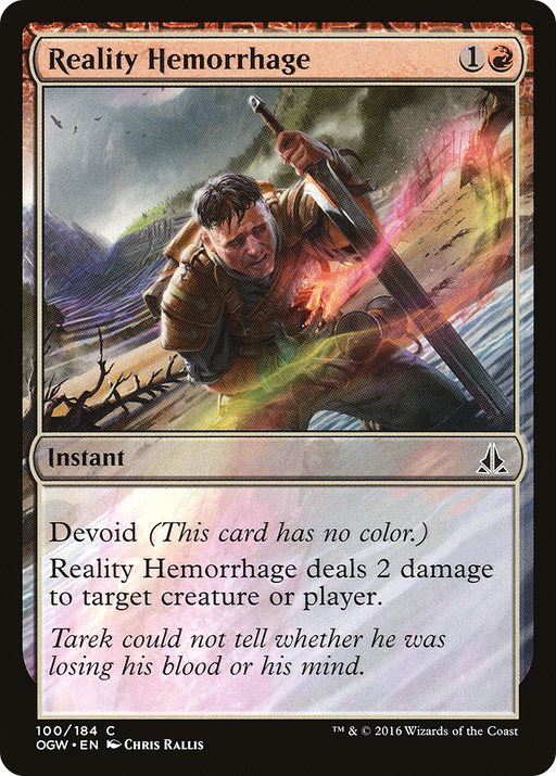 Reality Hemorrhage (OGW-100) [Oath of the Gatewatch] Foil MTG Single Wizards of the Coast