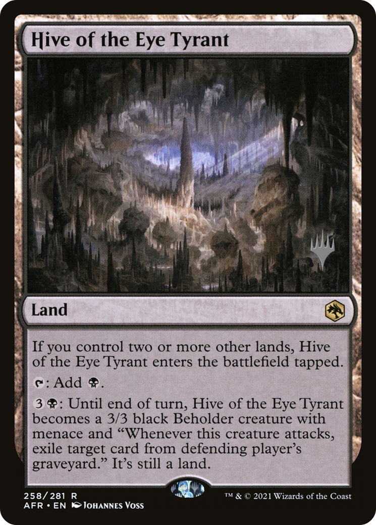 Hive of the Eye Tyrant (PPAFR-258) [Adventures in the Forgotten Realms Promos] Foil MTG Single Wizards of the Coast