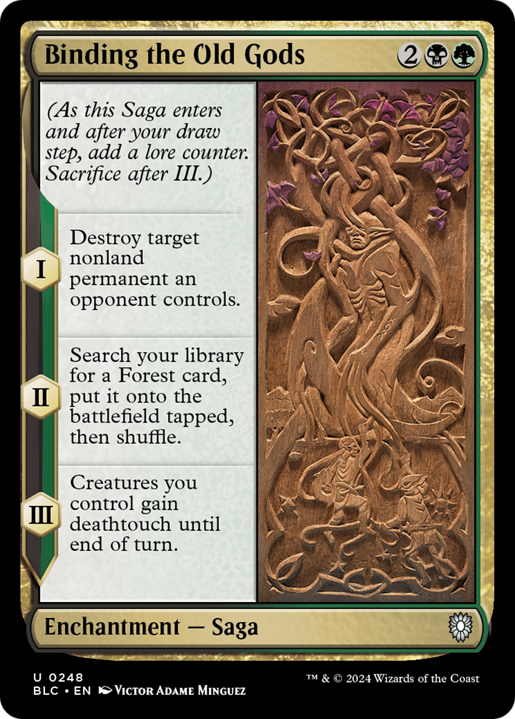 Binding the Old Gods (BLC-248) [Bloomburrow Commander] MTG Single Wizards of the Coast