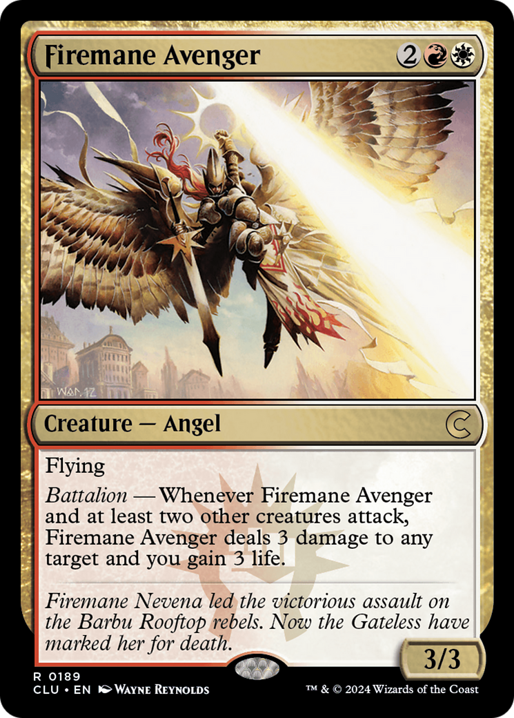 Firemane Avenger (CLU-189) [Ravnica: Clue Edition] MTG Single Wizards of the Coast