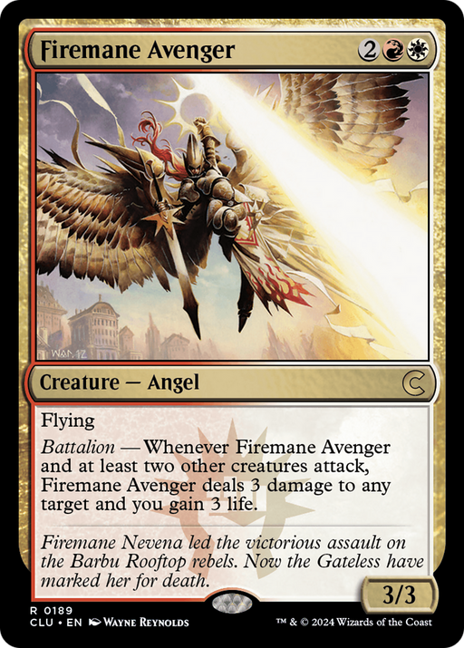 Firemane Avenger (CLU-189) [Ravnica: Clue Edition] MTG Single Wizards of the Coast