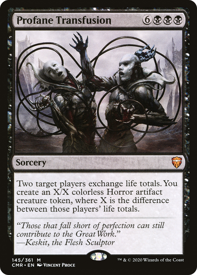 Profane Transfusion (CMR-145) [Commander Legends] MTG Single Wizards of the Coast