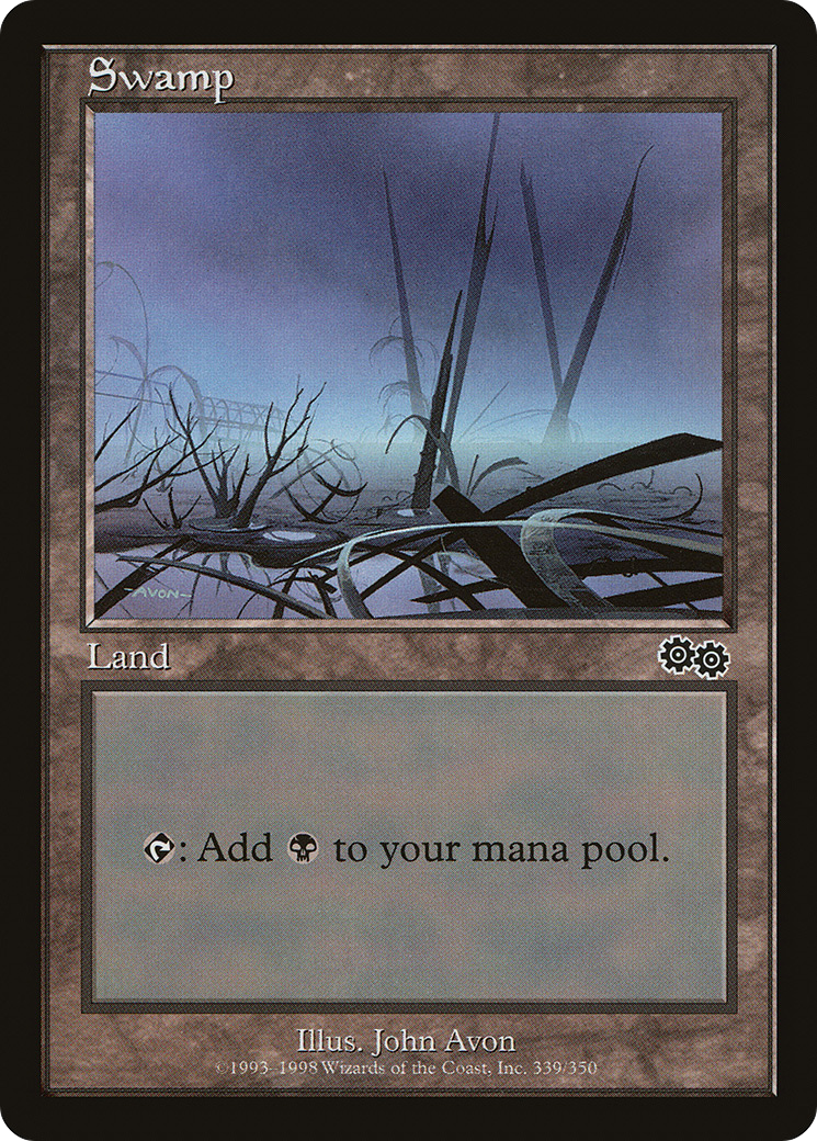 Swamp (USG-339) [Urza's Saga] MTG Single Wizards of the Coast
