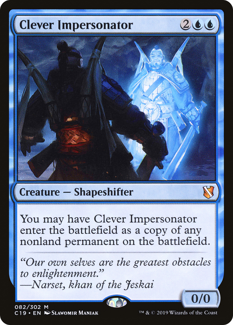 Clever Impersonator (C19-082) [Commander 2019] MTG Single Wizards of the Coast