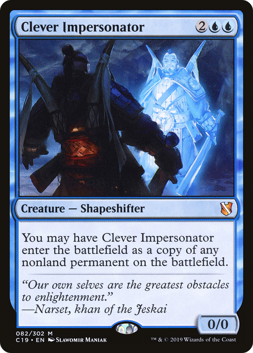 Clever Impersonator (C19-082) [Commander 2019] MTG Single Wizards of the Coast
