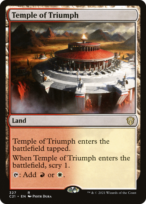 Temple of Triumph (C21-327) [Commander 2021] MTG Single Wizards of the Coast