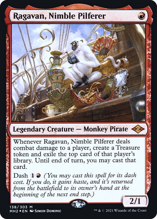 Ragavan, Nimble Pilferer (PRE-138) [Modern Horizons 2 Promos] Foil MTG Single Wizards of the Coast