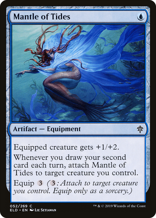Mantle of Tides (ELD-052) [Throne of Eldraine] MTG Single Wizards of the Coast