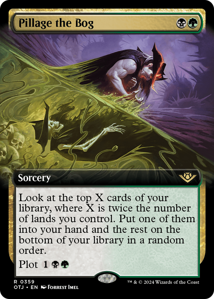 Pillage the Bog (OTJ-359) [Outlaws of Thunder Junction] (Extended Art) MTG Single Wizards of the Coast