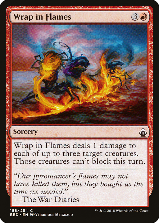 Wrap in Flames (BBD-188) [Battlebond] Foil MTG Single Wizards of the Coast