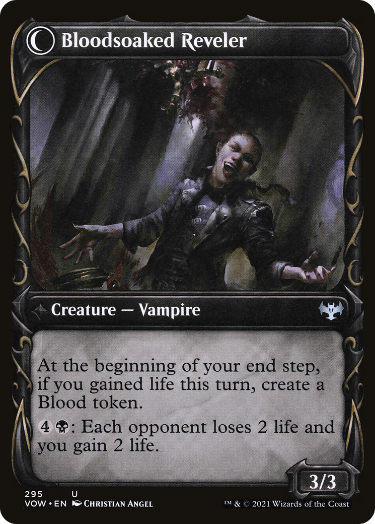 Restless Bloodseeker (VOW-295) [Innistrad: Crimson Vow] (Showcase) Foil MTG Single Wizards of the Coast