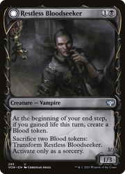 Restless Bloodseeker (VOW-295) [Innistrad: Crimson Vow] (Showcase) MTG Single Wizards of the Coast