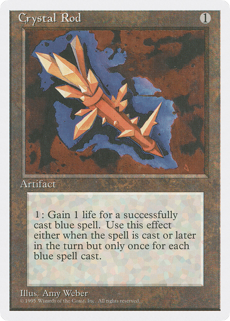 Crystal Rod (4ED-311) [Fourth Edition] MTG Single Wizards of the Coast