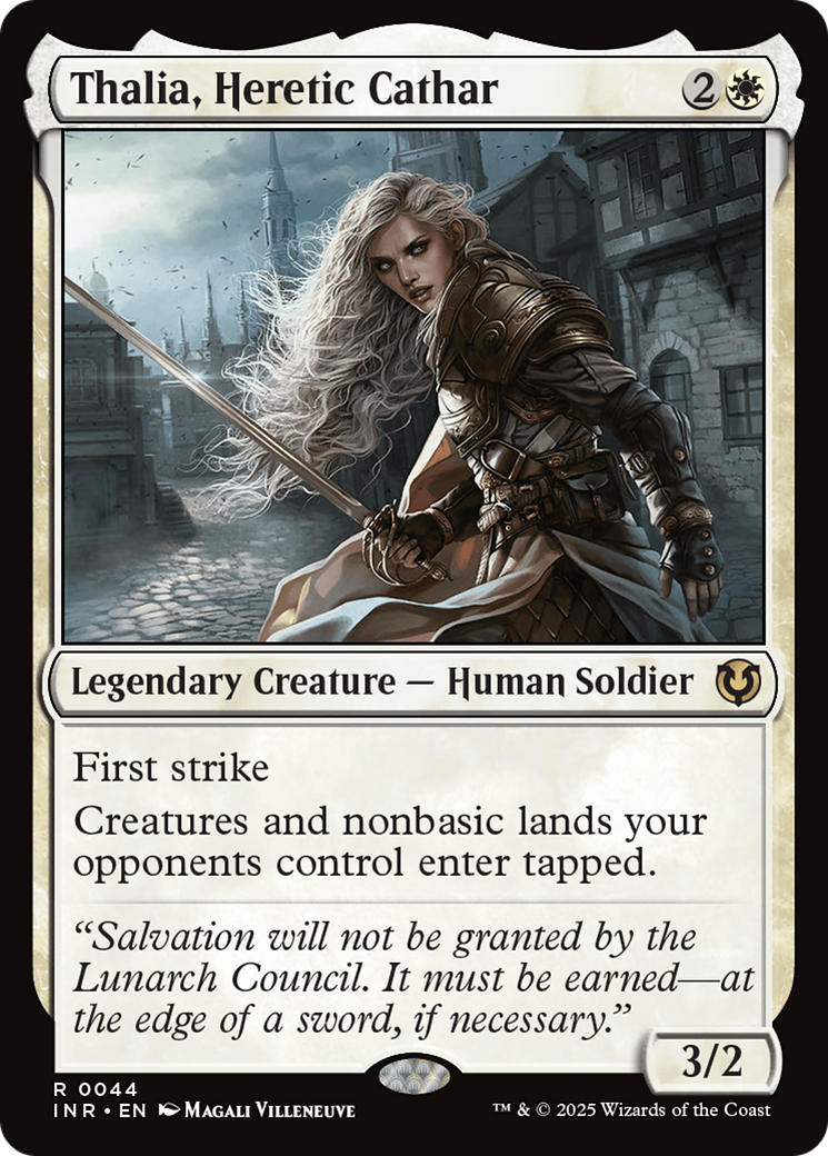 Thalia, Heretic Cathar (INR-044) [Innistrad Remastered] Foil MTG Single Wizards of the Coast