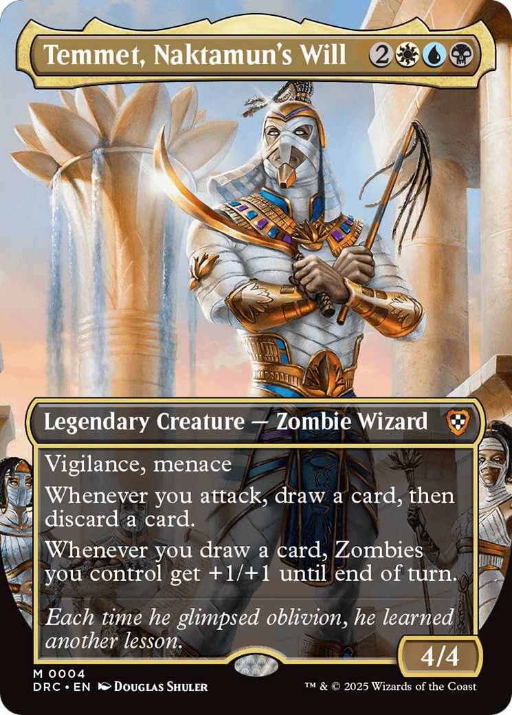 Temmet, Naktamun's Will (DRC-004) [Aetherdrift Commander] Foil MTG Single Wizards of the Coast