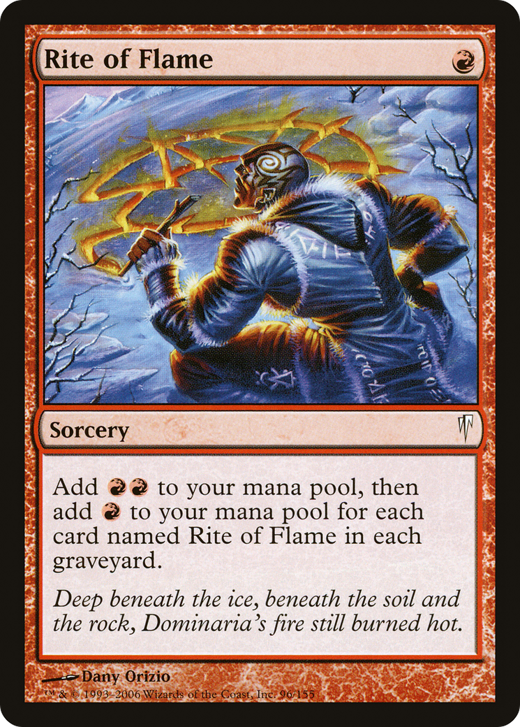 Rite of Flame (CSP-096) [Coldsnap] Foil MTG Single Wizards of the Coast