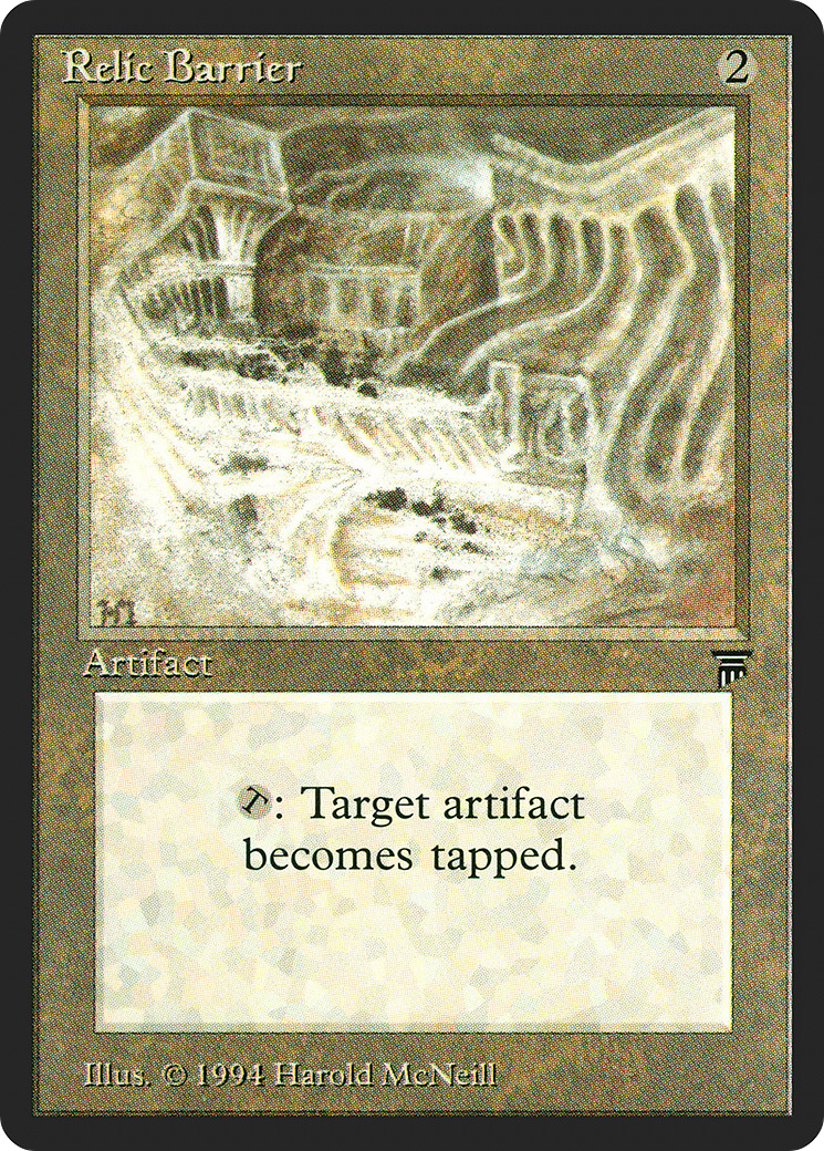 Relic Barrier (LEG-292) [Oldschool] Legends MTG Single Wizards of the Coast