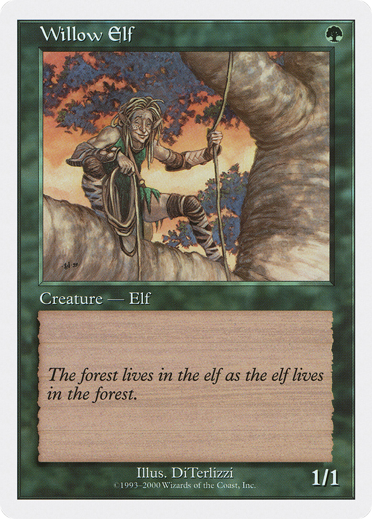Willow Elf (S00-045) [Misc] Starter 2000 MTG Single Wizards of the Coast