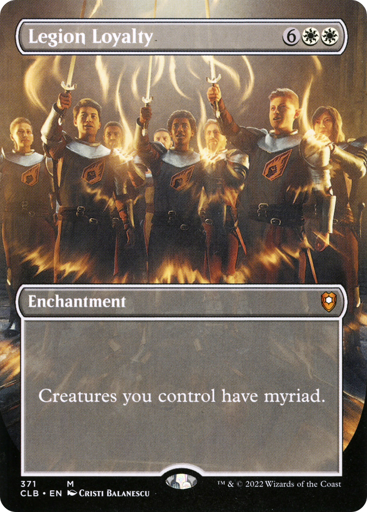 Legion Loyalty (CLB-371) [Commander Legends: Battle for Baldur's Gate] (Borderless) Foil MTG Single Wizards of the Coast