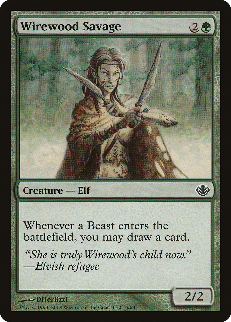 Wirewood Savage (DDD-006) [Misc] Duel Decks: Garruk vs. Liliana MTG Single Wizards of the Coast