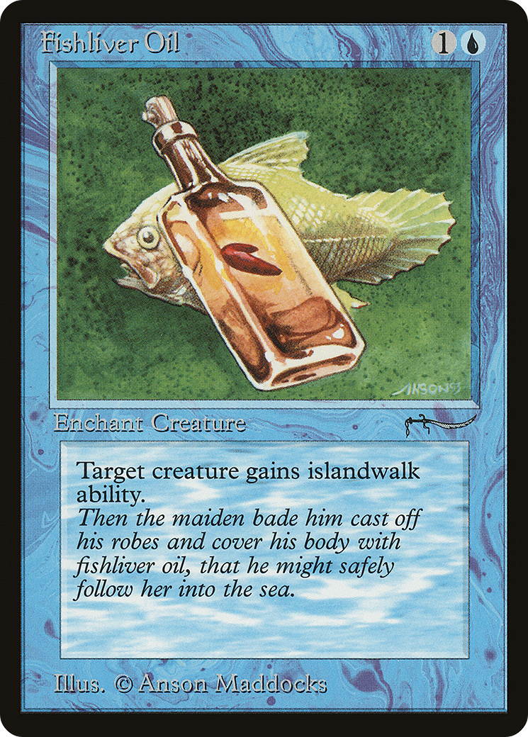 Fishliver Oil (Light) (ARN-) [Oldschool] Arabian Nights MTG Single Wizards of the Coast