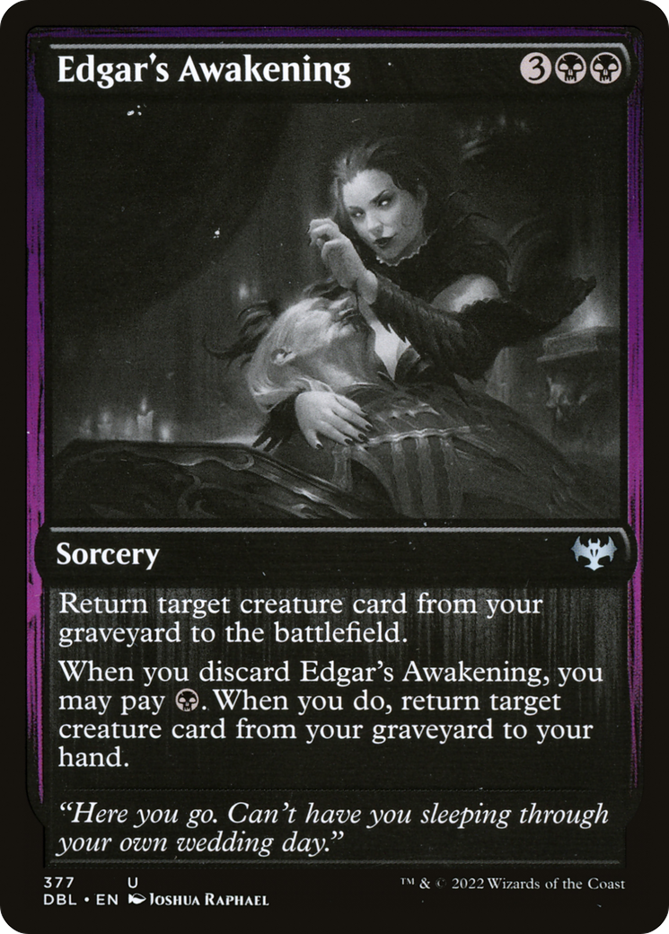 Edgar's Awakening (DBL-377) [Innistrad: Double Feature] Foil MTG Single Wizards of the Coast