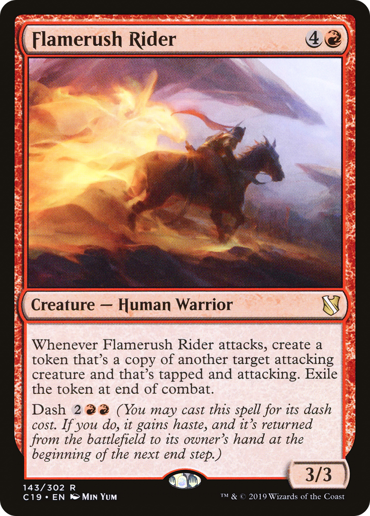 Flamerush Rider (C19-143) [Commander 2019] MTG Single Wizards of the Coast