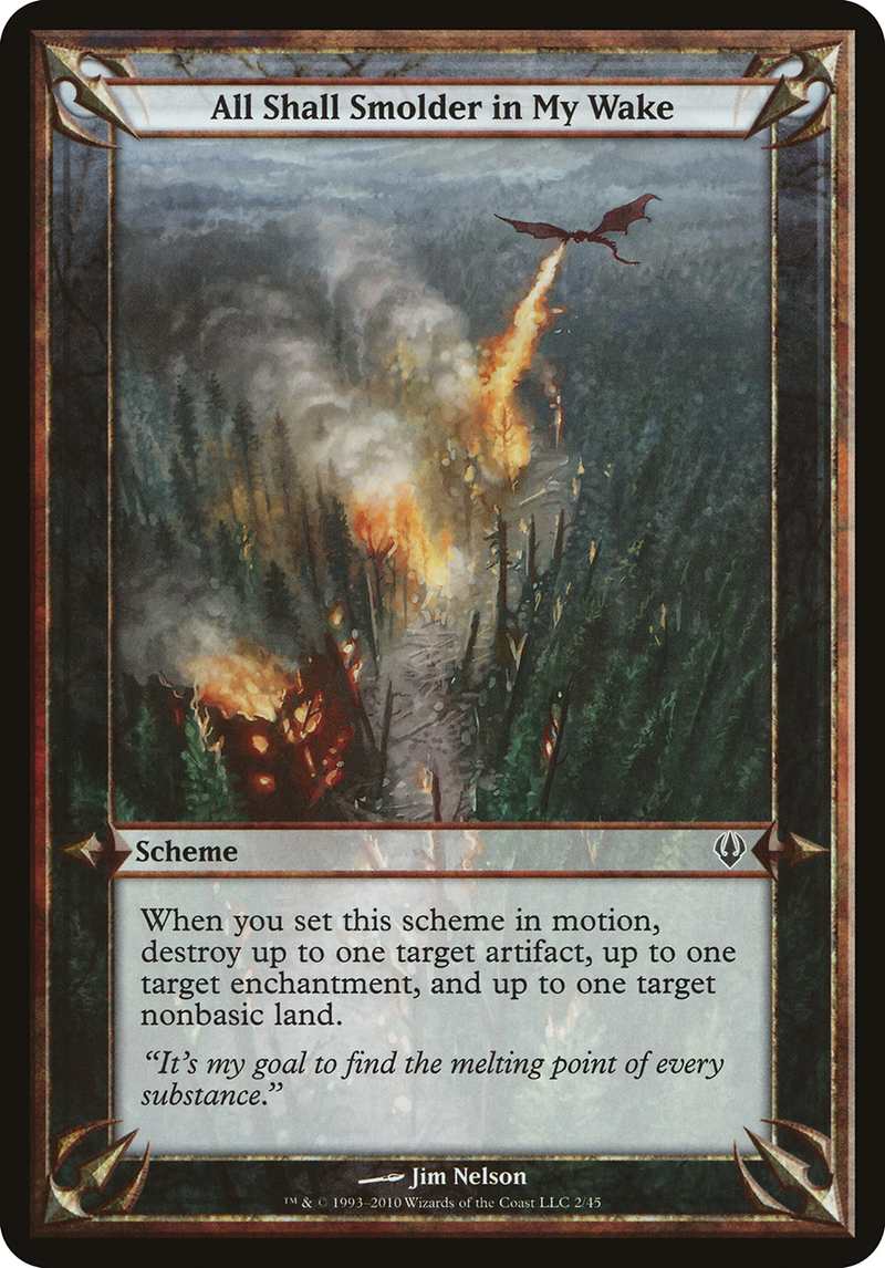 All Shall Smolder in My Wake (Archenemy) (OVER-) [Misc] Archenemy Schemes MTG Single Wizards of the Coast