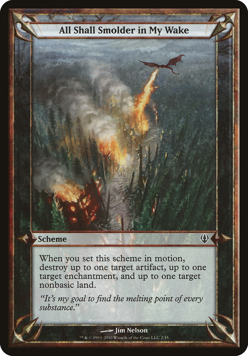 All Shall Smolder in My Wake (Archenemy) (OVER-) [Misc] Archenemy Schemes MTG Single Wizards of the Coast