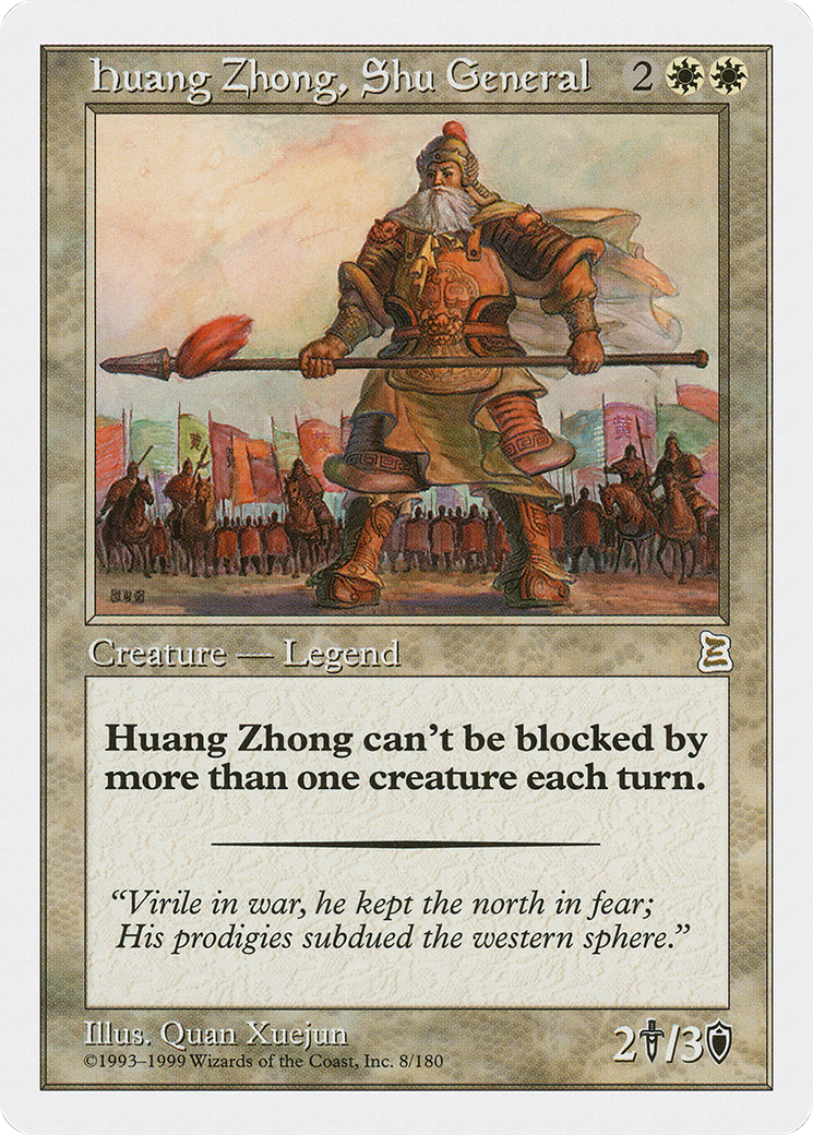 Huang Zhong, Shu General (PTK-008) [Oldschool] Portal Three Kingdoms MTG Single Wizards of the Coast