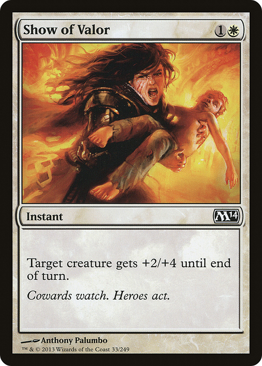 Show of Valor (M14-033) [Magic 2014] MTG Single Wizards of the Coast