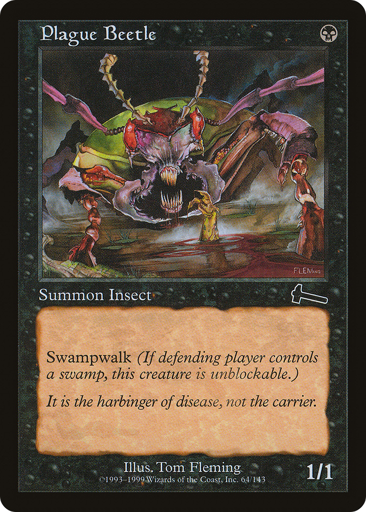 Plague Beetle (ULG-064) [Urza's Legacy] Foil MTG Single Wizards of the Coast