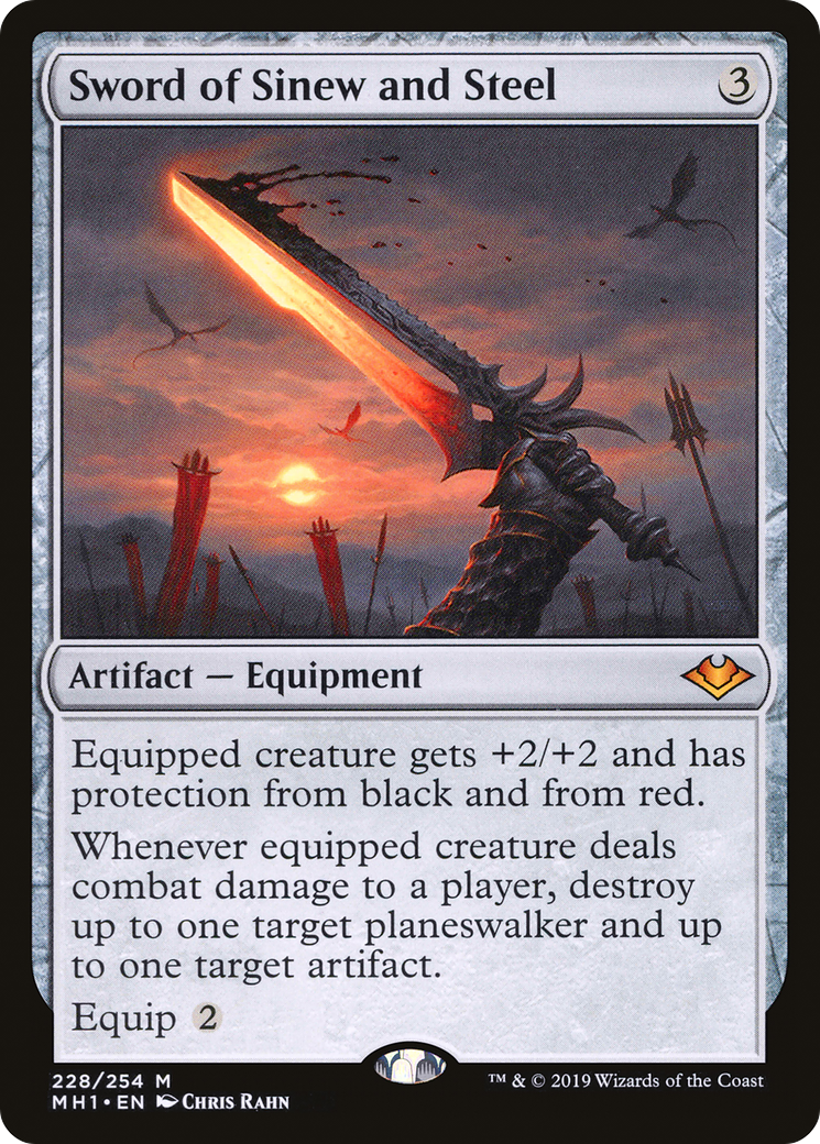 Sword of Sinew and Steel (MH1-228) [Modern Horizons] MTG Single Modern Horizons