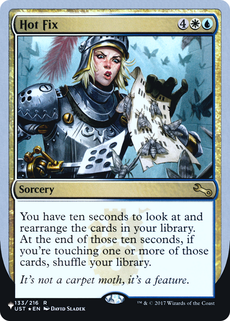 Hot Fix (LIST-133/216) [Mystery Booster] The List (Unfinity Foil Edition) Foil MTG Single Wizards of the Coast