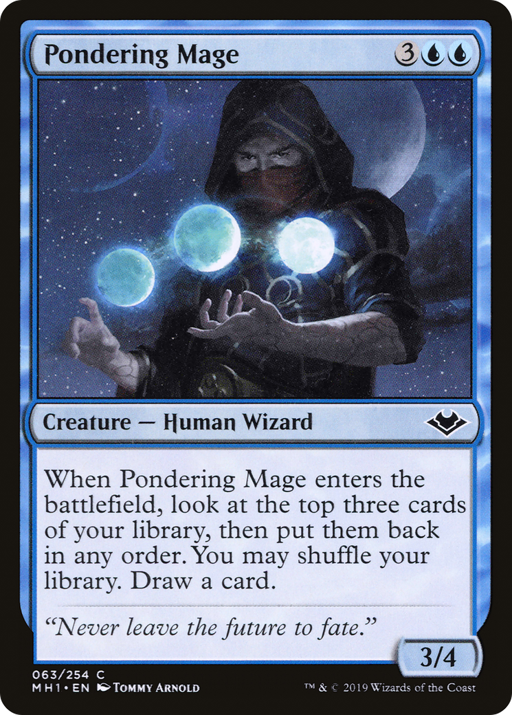 Pondering Mage (MH1-063) [Modern Horizons] Foil MTG Single Modern Horizons