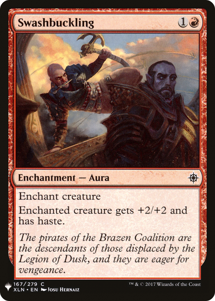 Swashbuckling (LIST-XLN-167) [Mystery Booster] The List MTG Single Wizards of the Coast