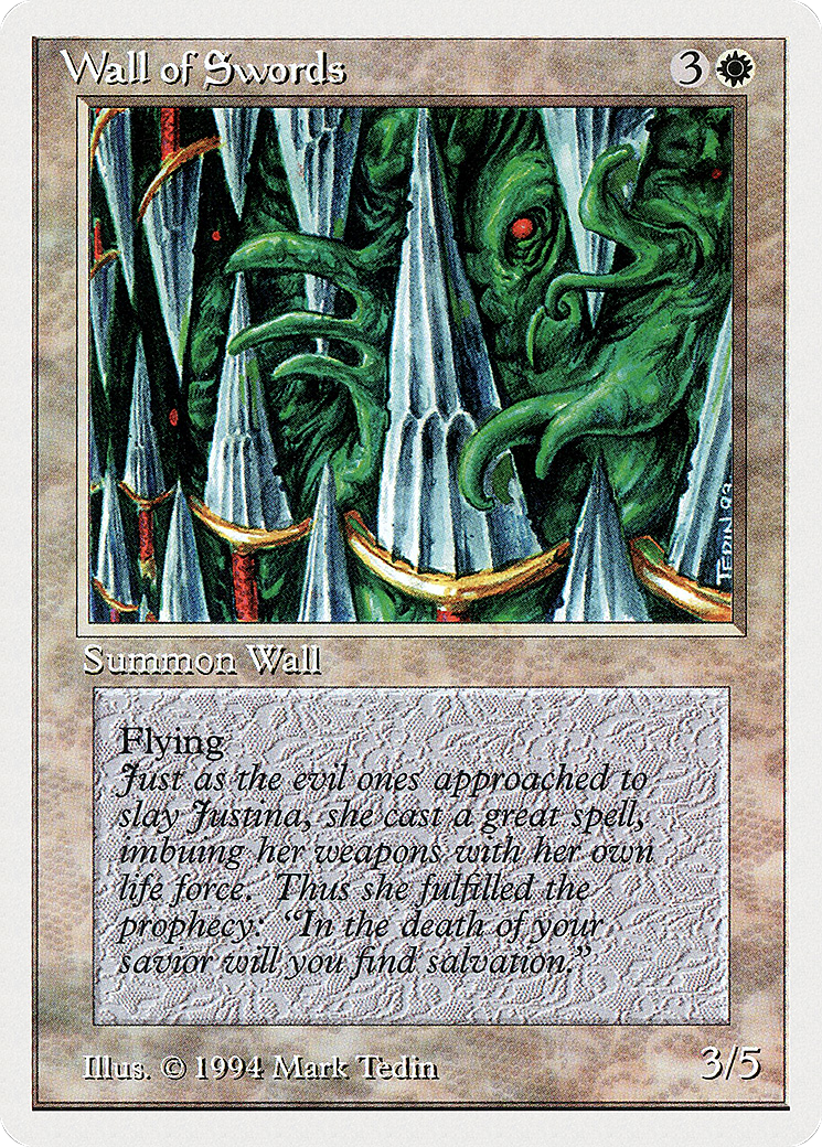 Wall of Swords (SUM-043) [Misc] Summer Magic / Edgar MTG Single Wizards of the Coast